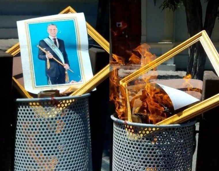 Fuego Los bomberos debieron intervenir para que las llamas no se extendieran.