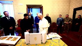 El papa León XIV recibió a Volodímir Zelenski en el Vaticano. Foto EFE El papa León XIV recibió a Volodímir Zelenski en el Vaticano. Foto EFE