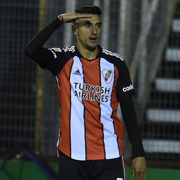 El delantero convirtió el gol del Millonario en el Bosque Foto: River Plate