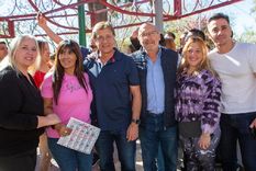 Suarez recorrió Guaymallén junto a Marcelino Iglesias y Marcos Calvente. Foto: Twitter @RodySuarez.