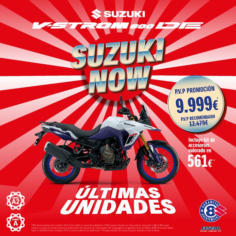 Última oportunidad para aprovechar las promociones “Suzuki NOW”