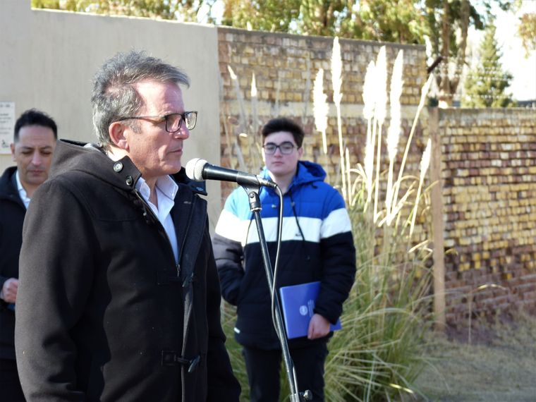 Javier Oyhenart, presidente del Colegio de Agrimensura de Mendoza, hizo especial énfasis en el fortalecimiento de las relaciones institucionales