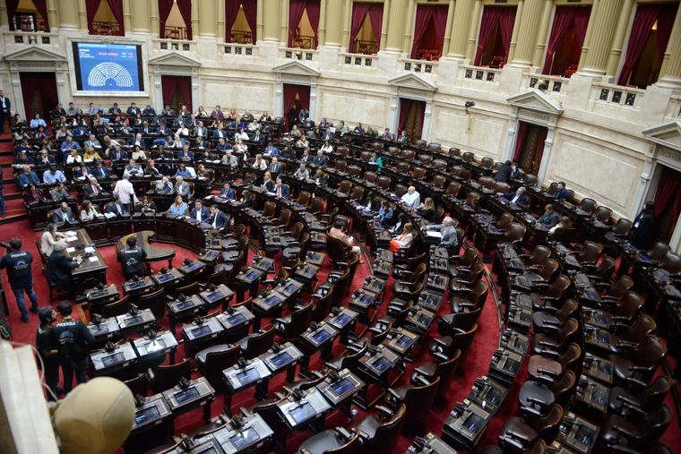La oposición quedó a cinco diputados del quórum para la sesión. Foto: Prensa Diputados
