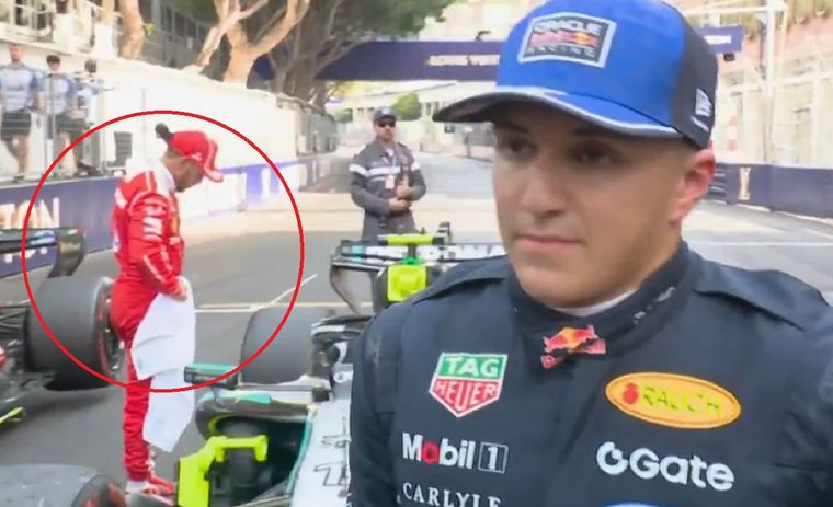 Lewis Hamilton fue protagonista de una llamativa escena después de la victoria de Antonelli en Mónaco.