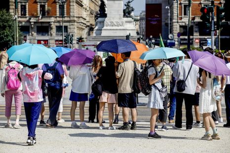 La ola de calor golpea fuerte en ciudades importantes de Italia. Foto Efe La ola de calor golpea fuerte en ciudades importantes de Italia. Foto Efe