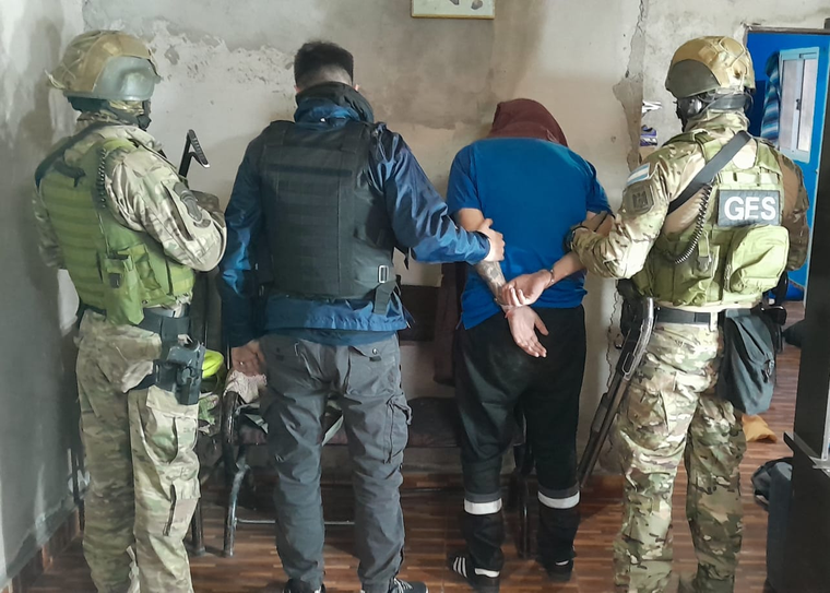 La detención en La Favorita. La detención en La Favorita.