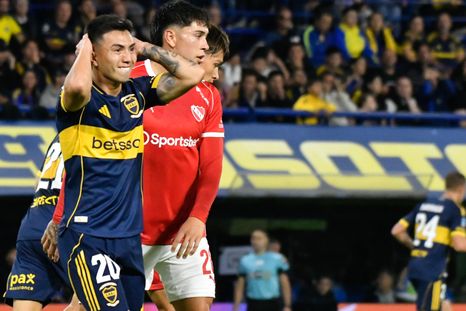 Velasco y una reacción que llamó la atención tras el gol de Milton Giménez a Independiente. Velasco y una reacción que llamó la atención tras el gol de Milton Giménez a Independiente.