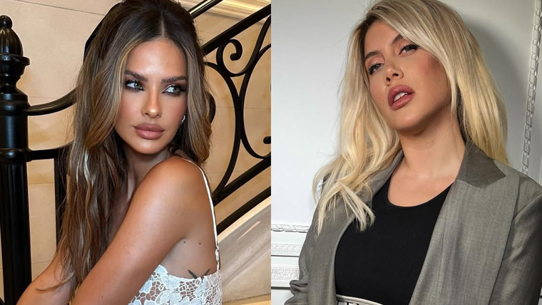 Sube la tensión entre Wanda Nara y la China Suárez. Foto: Instagram @wanda_nara, @sangrejaponesa