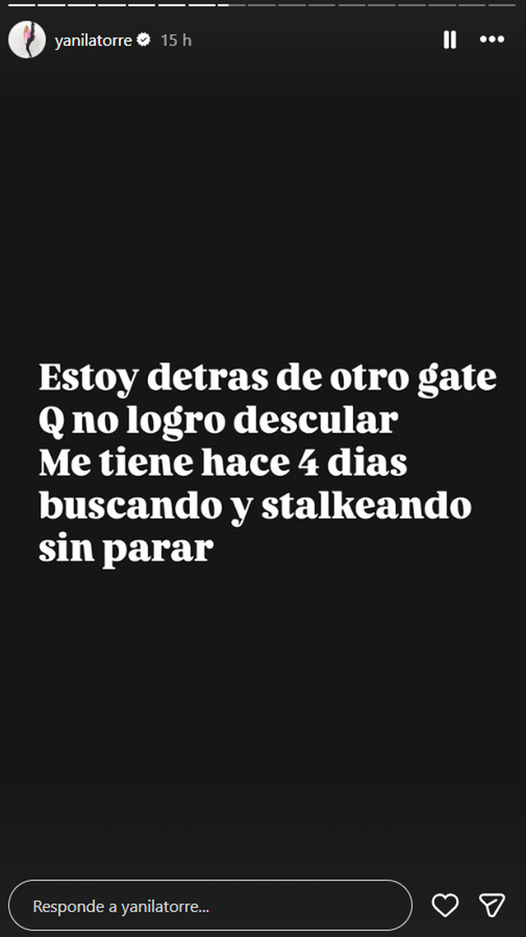 Yanina Latorre intrigó a sus seguidores. Yanina Latorre intrigó a sus seguidores. 