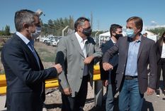 rodolfo suarez inauguro una obra y le dedico un mensaje al pj