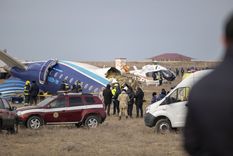 El avión que se accidentó en Kazajistán. Foto: NA