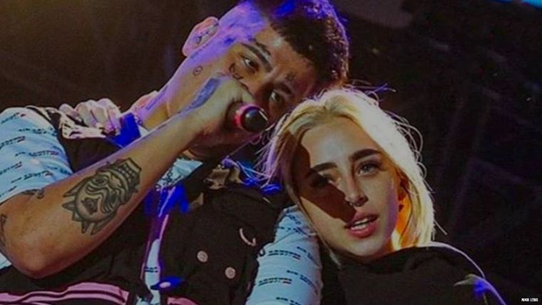 Duki junto a Nicki Nicole en el festival Buenos Aires Trap Foto: BSAS Trap