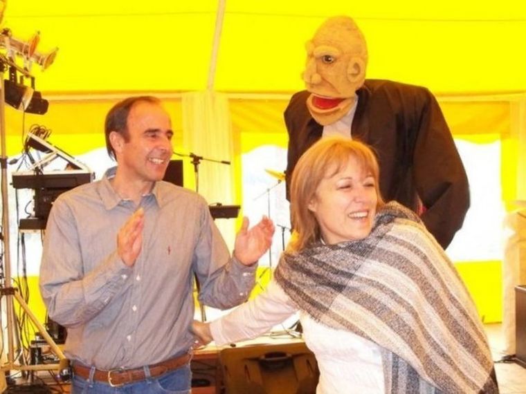 Un momento de distensión con Hisa y Carleti, mucho antes del asesinato