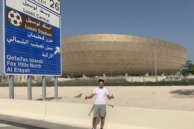 MDZol | Sebastián en el Estadio Lusail, el primero donde jugará Argentina en Qatar.