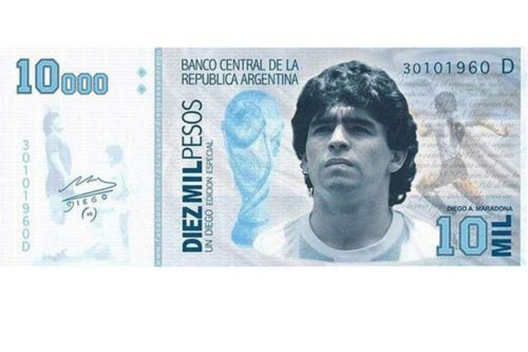 Una senadora del Frente de Todos propuso que Maradona esté en el billete de mil pesos o en el de mayor denominación