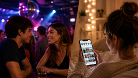 En la actualidad, una historia de amor puede comenzar con un like a una historia de Instagram. (Imagen generada con IA). En la actualidad, una historia de amor puede comenzar con un like a una historia de Instagram. (Imagen generada con IA).