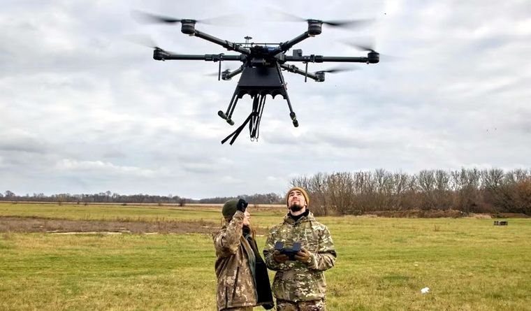 dron ucraniano Los ucranianos siguen atacando con sus drones. Foto: Efe.