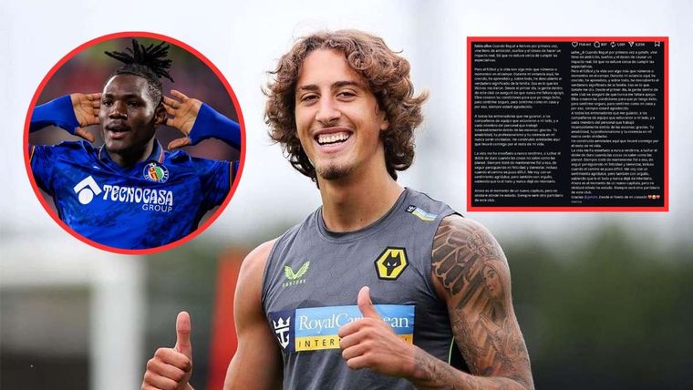 Fábio Silva y Christantus Uche publicaron cartas calcadas para despedirse de sus equipos.
