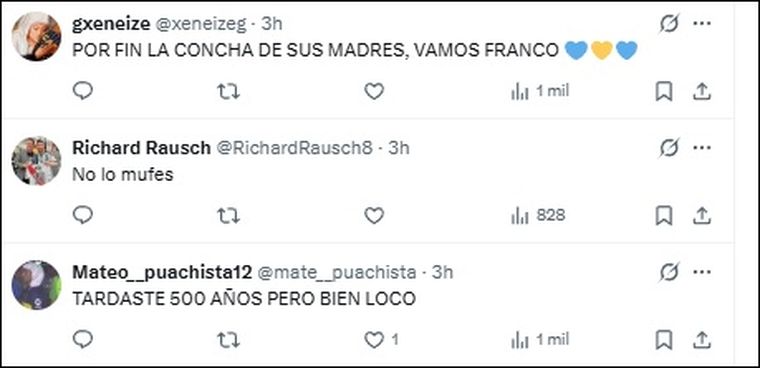 Los hinchas de Boca reaccionaron al posteo en apoyo de Franco Colapinto. Los hinchas de Boca reaccionaron al posteo en apoyo de Franco Colapinto.