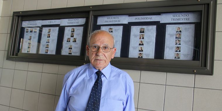 El Hermano Eugenio Magdaleno, del Colegio Maristas Foto: Maggie Ojcius/ Mediamza.com