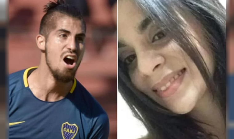 El futbolista y su expareja Foto: Gentileza