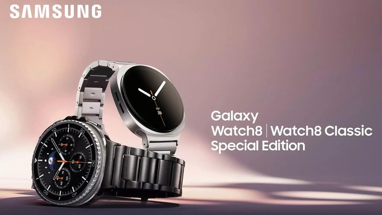 La serie Galaxy Watch8 destaca por sus 3.000 nits de brillo y la renovación de su bisel giratorio en el modelo Classic. La serie Galaxy Watch8 destaca por sus 3.000 nits de brillo y la renovación de su bisel giratorio en el modelo Classic.
