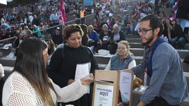 Cómo votarán los presentes en el Teatro Griego a su reina predilecta. Foto: Gobierno de Mendoza.