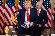 Donald Trump junto a Gianni Infantino: llega el Mundial 2026. Foto Efe Donald Trump junto a Gianni Infantino: llega el Mundial 2026. Foto Efe