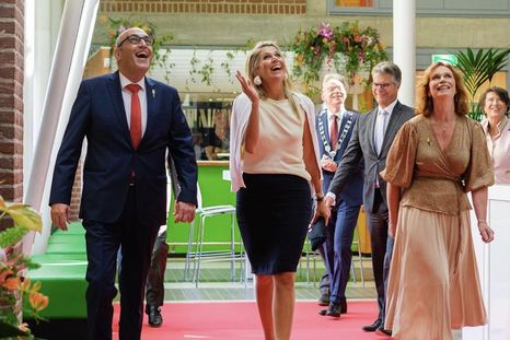 Así llegaba Máxima al evento. Foto: Instagram @queen.maxima