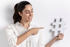 Conocé en esta nota el origen y significado del hashtag Foto: Freepik