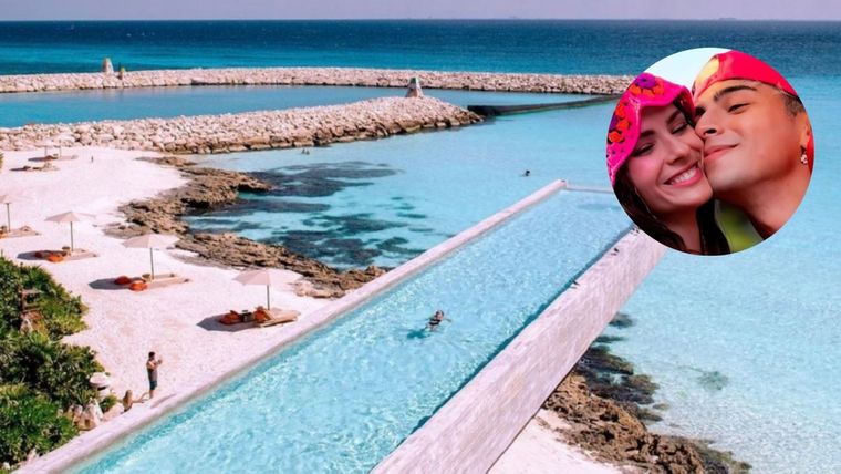 El exclusivo hotel donde vacacionan Rusherking y la China Suárez