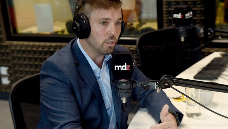 Jerónimo Shantal en MDZ Radio 105.5 FM Foto: Walter Moreno/Mdz