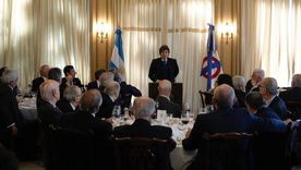 Javier Milei almorzó en el Jockey Club Javier Milei almorzó en el Jockey Club