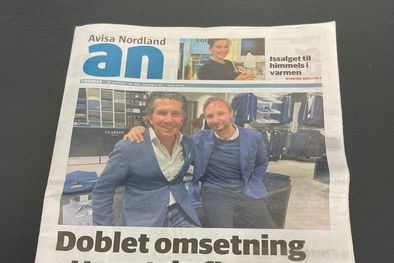 MDZol | Clarke y su socio noruego fueron tapa del diario de su ciudad por tener uno de los negocios más rentables en el ramo indumentaria