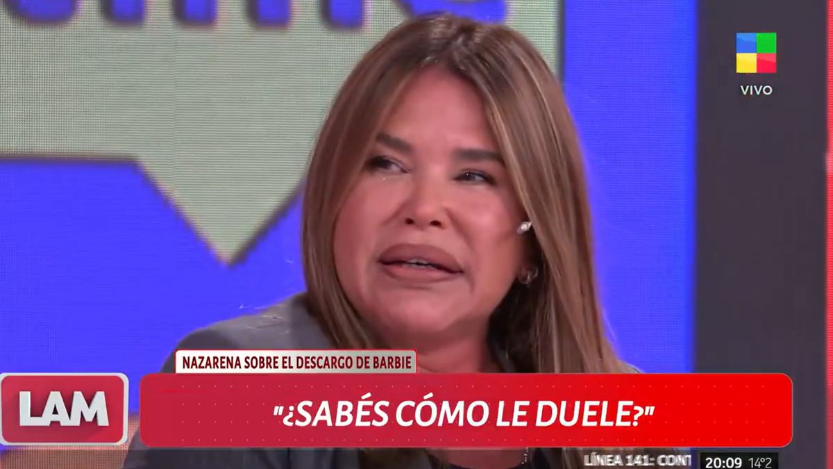 Tras el descargo de Barbie: el desgarrador llanto de Nazarena Vélez en vivo y su furia contra Federico Bal