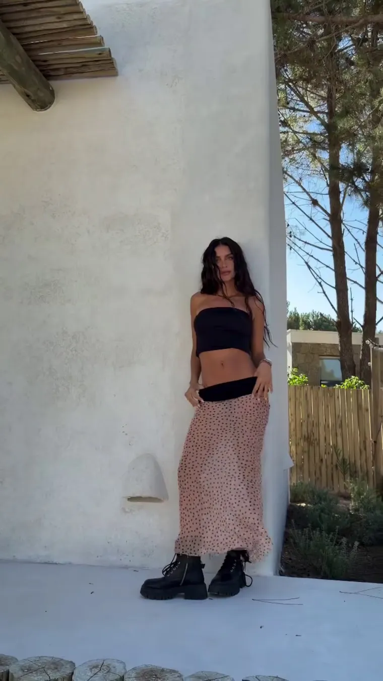 El look elegido por Zaira Nara. El look elegido por Zaira Nara.