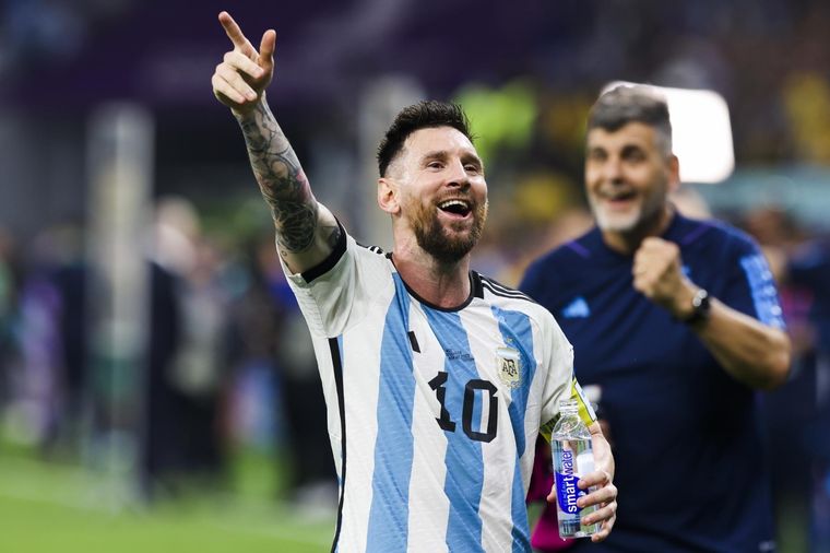 Messi hizo sufrir a los hinchas australianos en Al-Rayyan. Foto: EFE