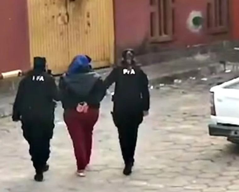 Laudelina Peña es una de los siete detenidos e imputados por la desaparición de Loan Foto: NA