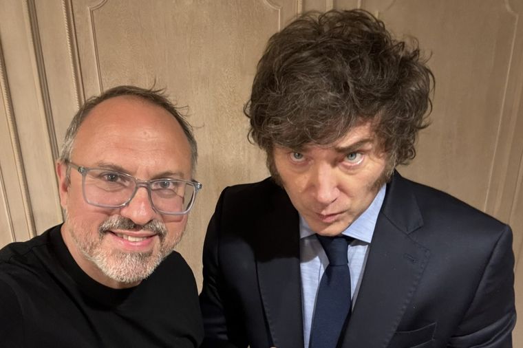 Javier Milei con Diego Valenzuela