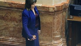 Patricia Bullrich en el Senado de la Nación.