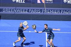 Paquito Navarro y Martín Di Nenno, una de las parejas candidatas a quedarse con el Premier Padel de Roland Garros. Foto: Twitter (@paquito_navarro)