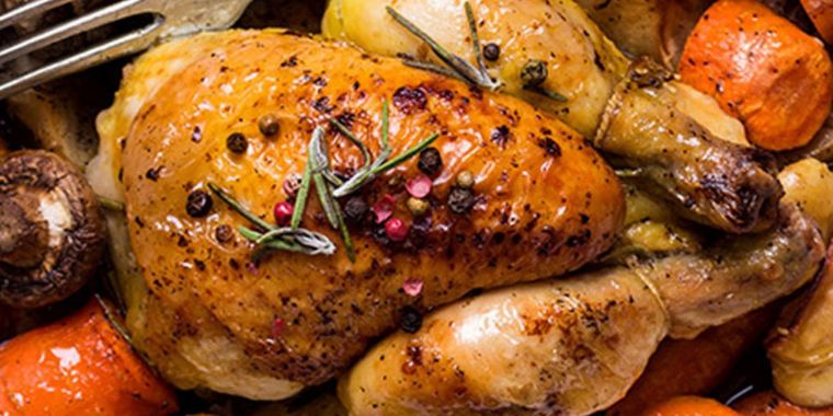 Pollo al horno Foto: Pixabay