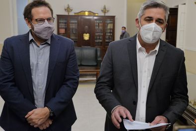 MDZol | Germán Gómez y Lucas Ilardo. Foto: Prensa Frente de Todos