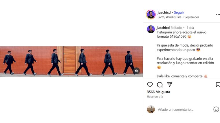 Creadores y marcas adoptan el formato ultra ancho para destacar en el feed y captar la atención con propuestas visuales más inmersivas.