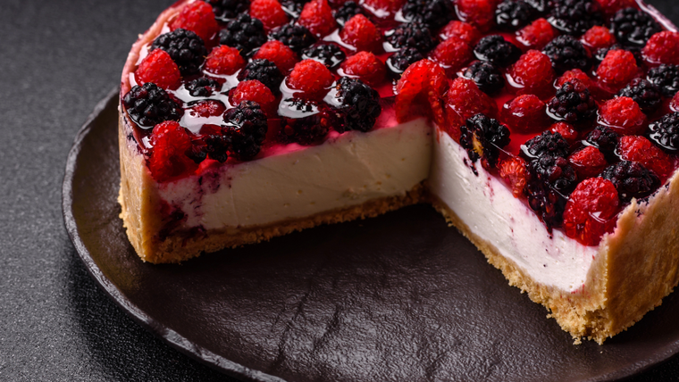 Receta para lucirte de cheesecake de frutos rojos&nbsp;