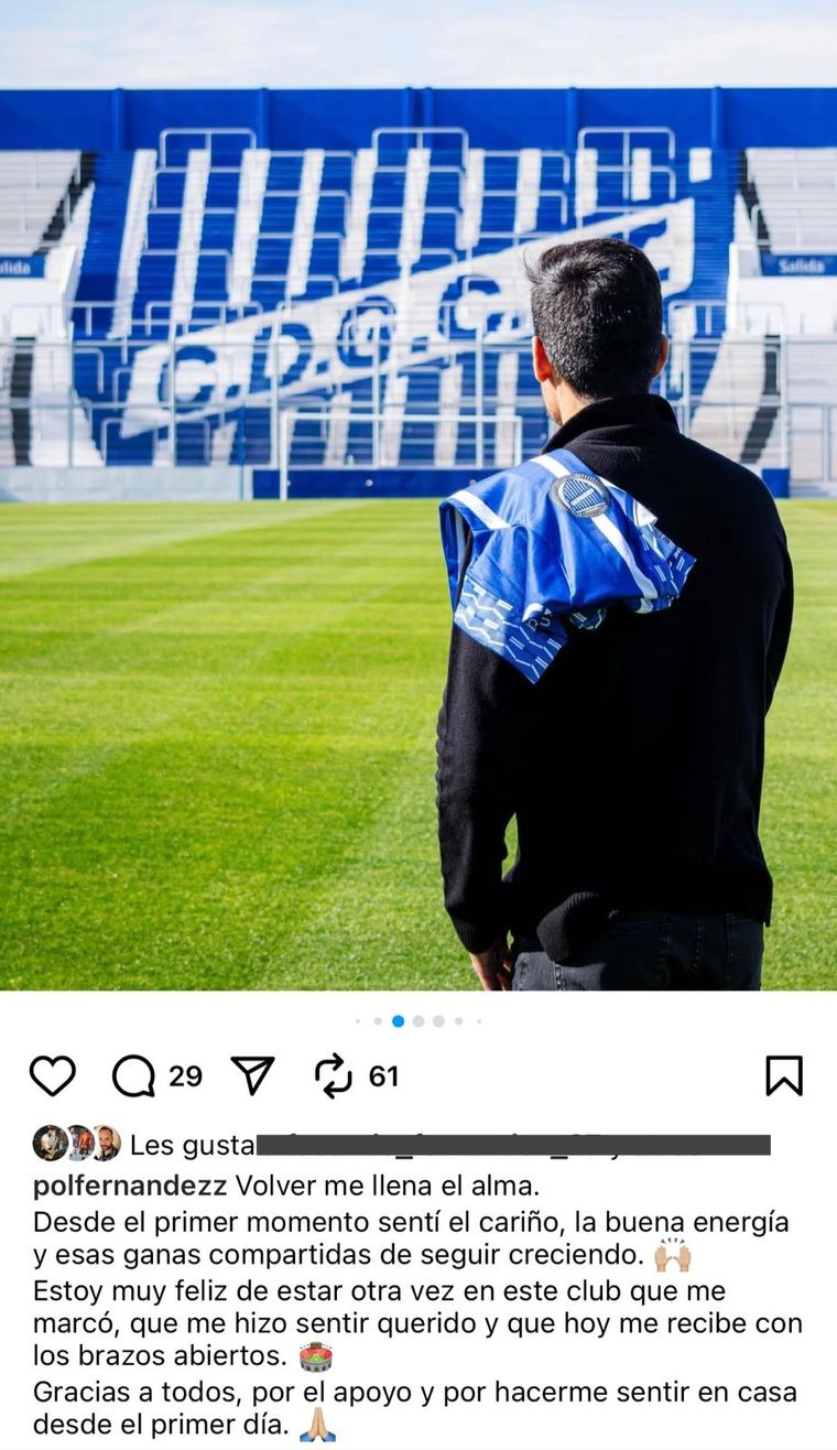 La publicación del mediocampista santafesino que generó un sinfín de reacciones. La publicación del mediocampista santafesino que generó un sinfín de reacciones.