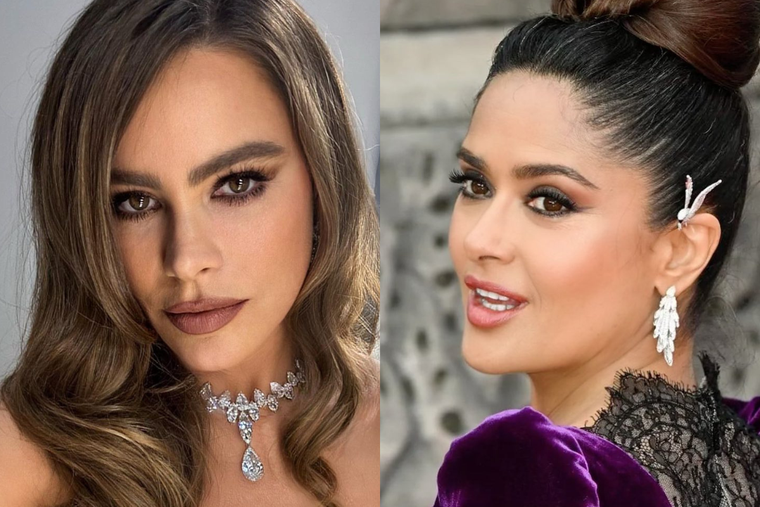 SOFÍA VERGARA, SALMA HAYEK LAS ACTRICES SON LAS PRINCIPALES REFERENTES LATINAS EN HOLLYWOOD Foto: INSTAGRAM / CANVA