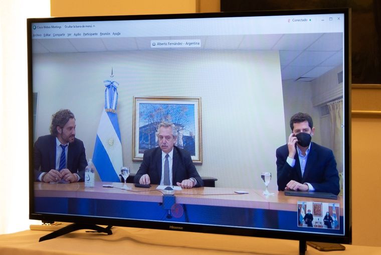 Anoche el gobernador mendocino fue interpelado por el Presidente en una teleconferencia. Foto: Gobierno de Mendoza