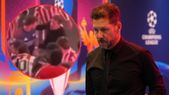 Simeone cruce con Ben White. Foto: Liga de Campeones y video MARCA