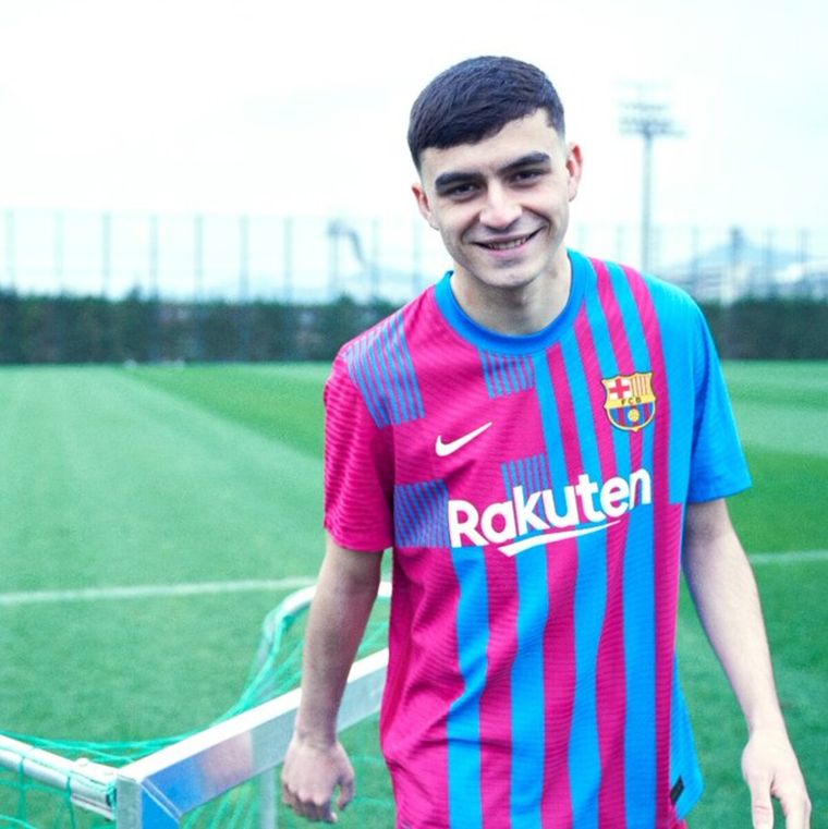 Pedri con la polémica camiseta Foto: FC Barcelona
